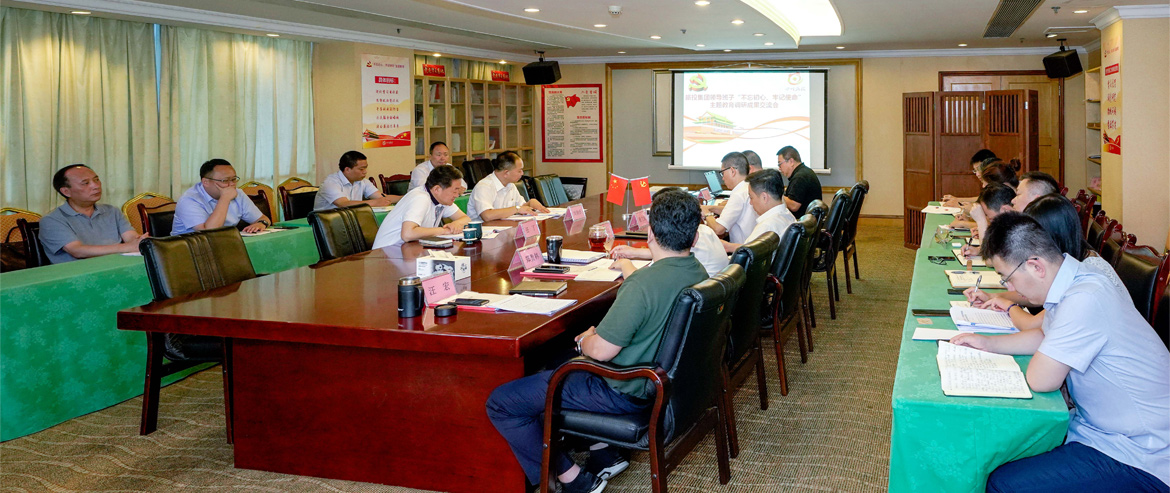 尊龙凯时集团领导班子召开“不忘初心、牢记使命”主题教育调研成果交流会